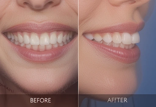 Porcelain Veneers Before and After